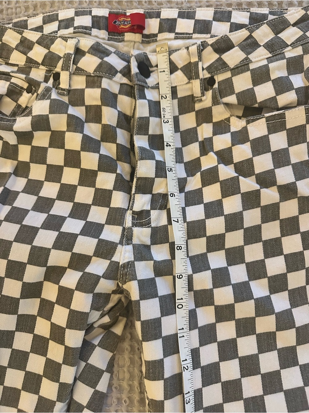 Dickies Black and White Checkered Skinny Pants - Picture 4 of 7